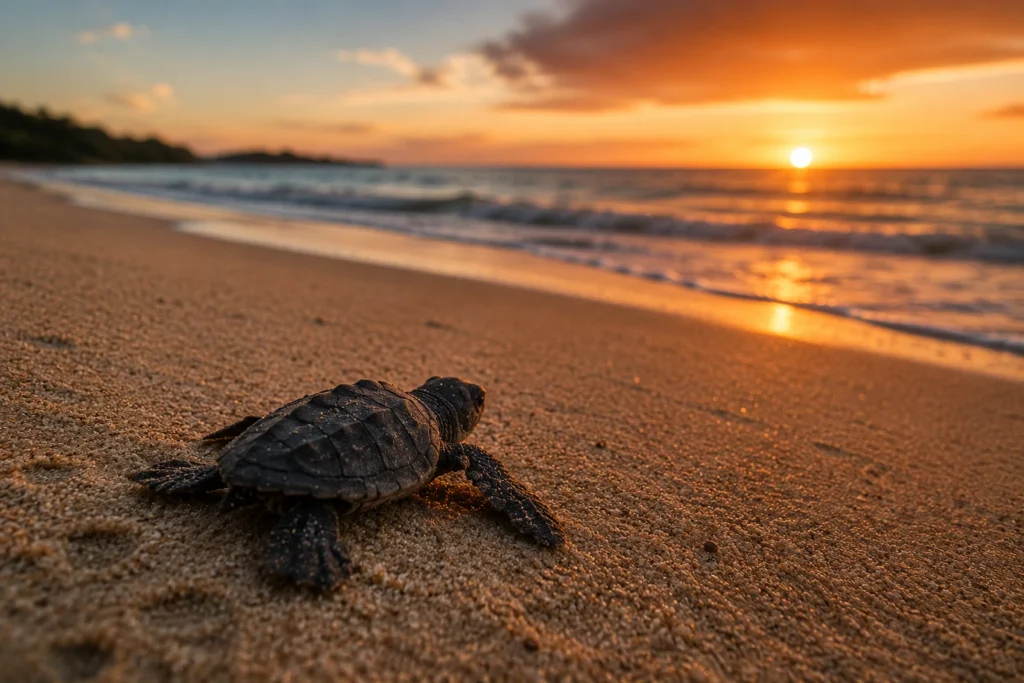Como as tartarugas marinhas encontram a praia onde nasceram