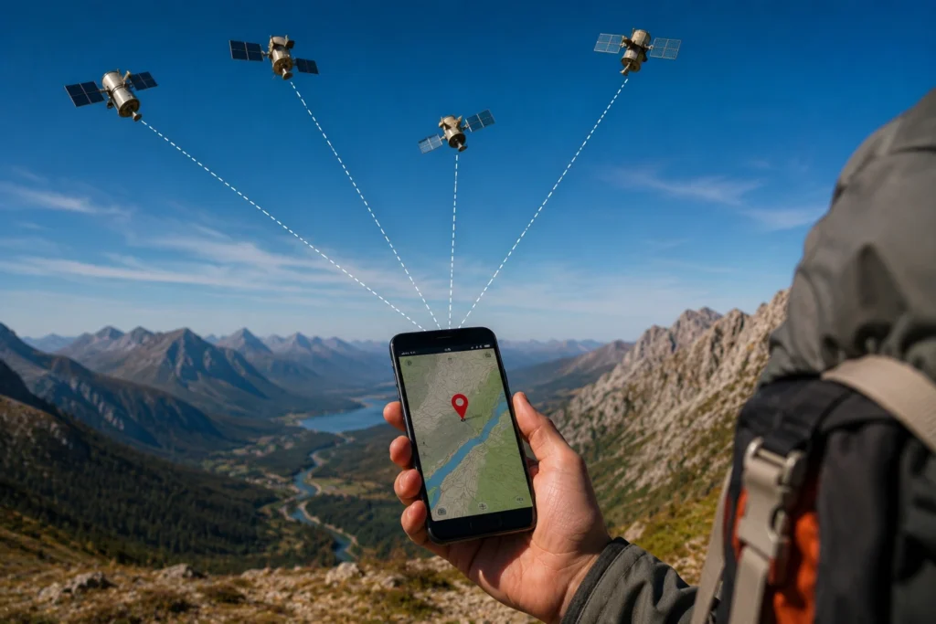 Como o GPS sabe onde você está sem usar uma torre de celular?