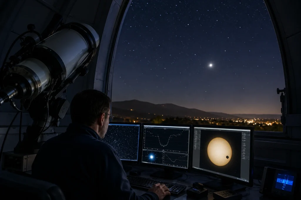 Como os astrônomos descobrem luas ao redor de planetas distantes