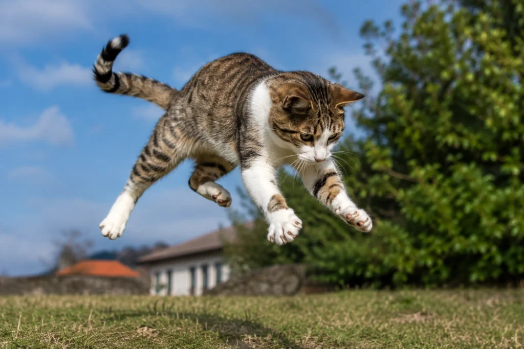 Como os gatos conseguem cair tantas vezes sobre as patas?