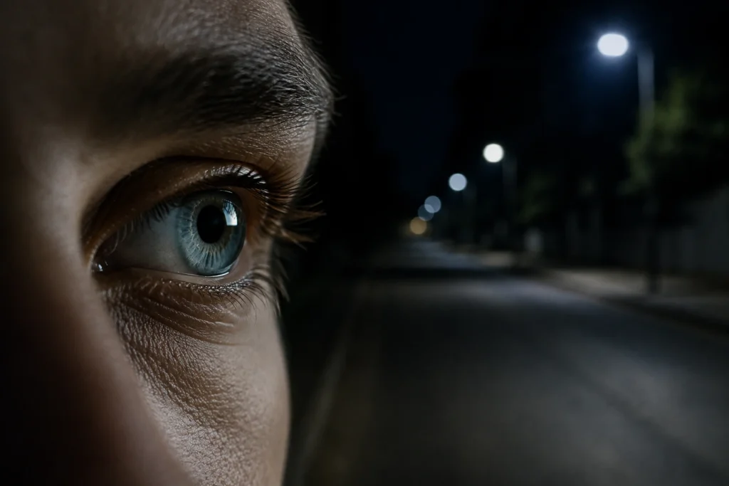 Como os olhos enxergam cores em ambientes escuros