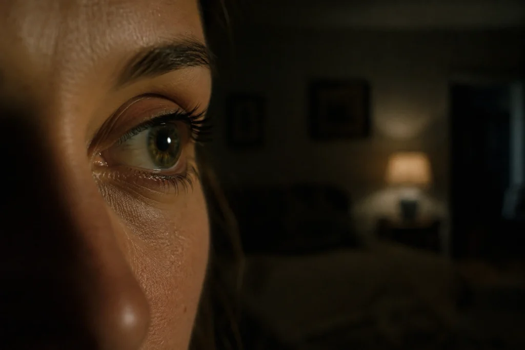 Como os olhos se adaptam quando entramos em um ambiente escuro?