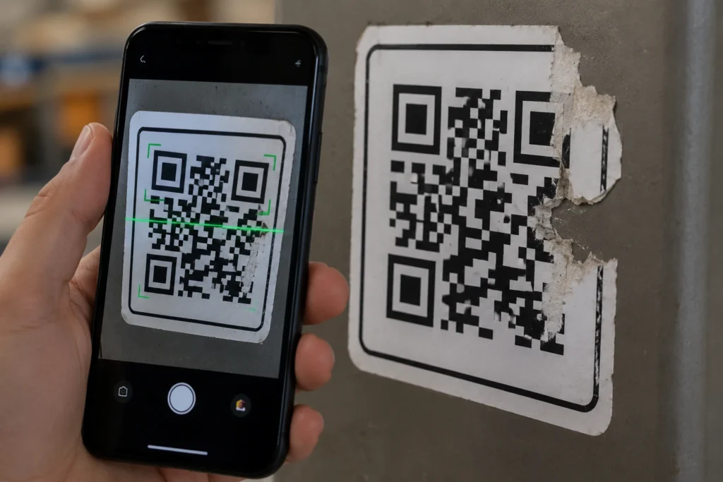 Como um QR Code continua funcionando mesmo quando uma parte está danificada?
