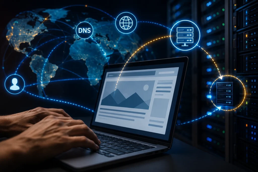 O que acontece nos segundos entre digitar um site e a página aparecer?