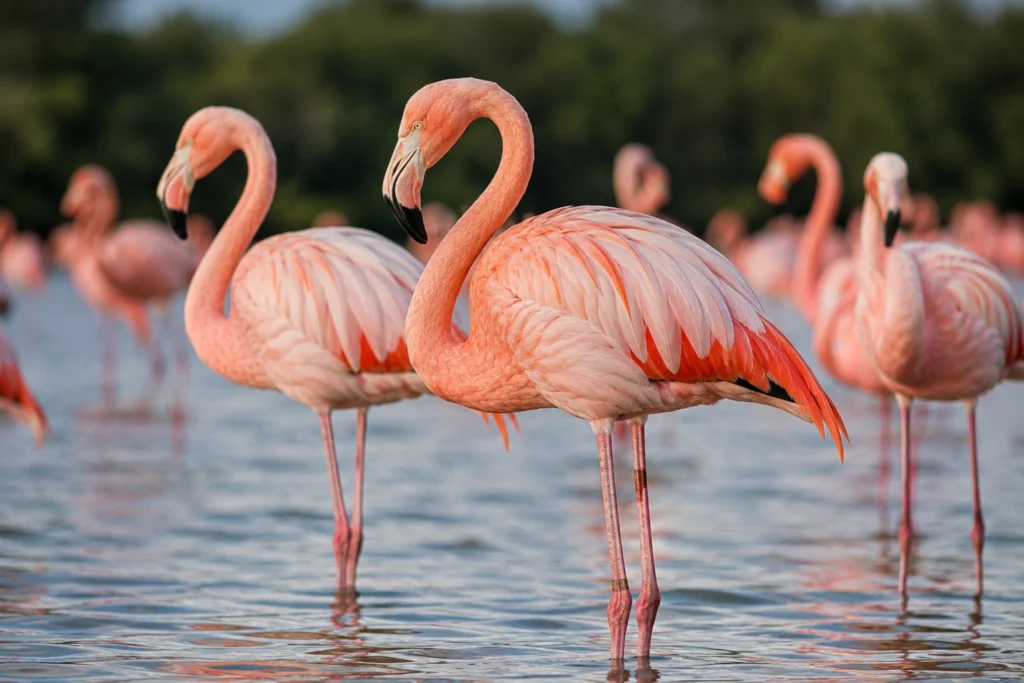 Por que os flamingos ficam cor-de-rosa?