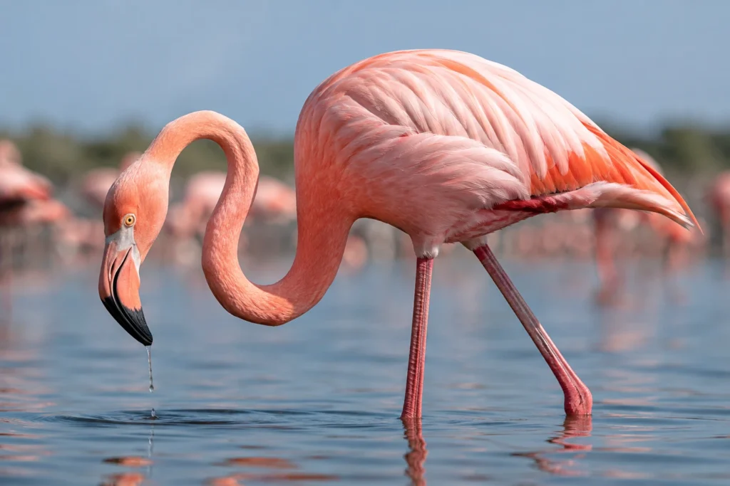 Por que os flamingos são cor-de-rosa naturalmente